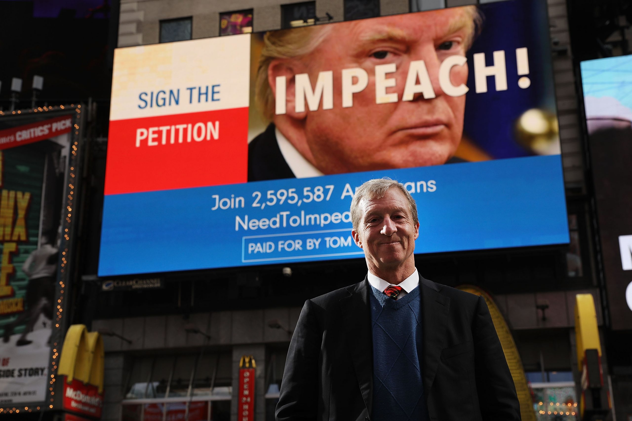 Trump, Steyer Talk Impeachment in Ads