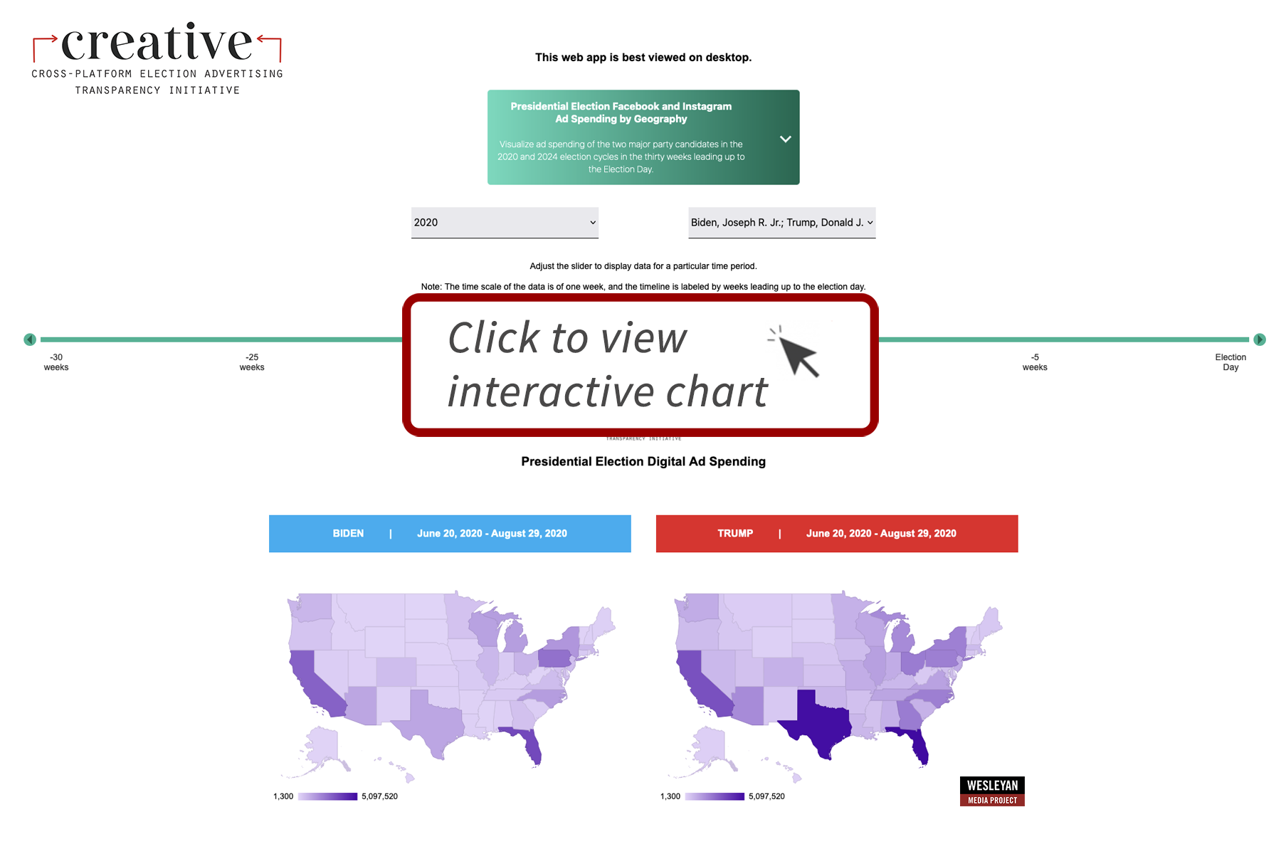 screenshot of map tool