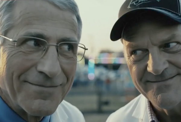 Screenshot of a political ad